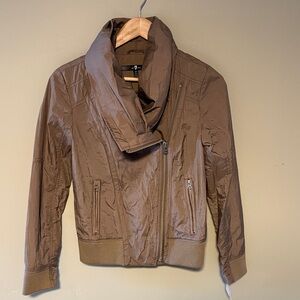 BNWT 7 For All Mankind Nylon Asymmetric Zip Jacket